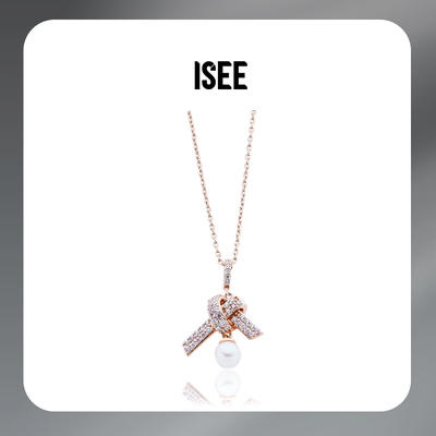 ISEEJewelry时光结项链温婉精致闺蜜情侣礼物满镶珠宝感