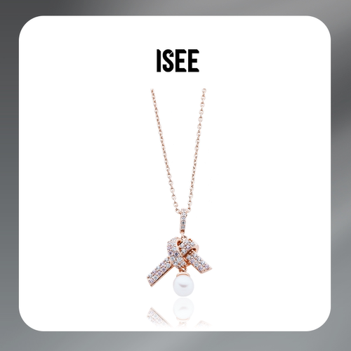 ISEEJewelry时光结项链温婉精致闺蜜情侣礼物满镶珠宝感