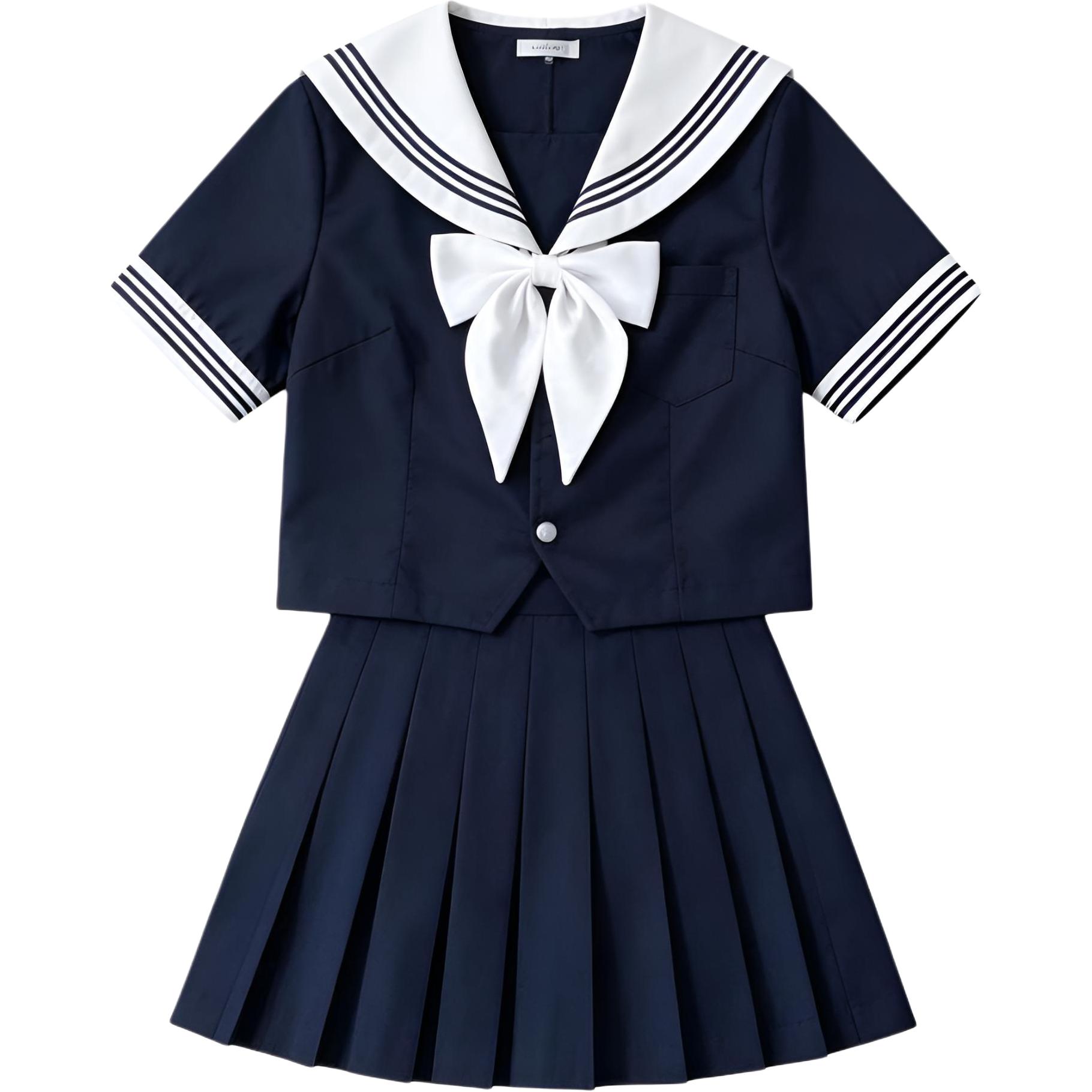 AHRTB开夏水手服穿搭校供感减龄一整套学院风jk制服甜妹简