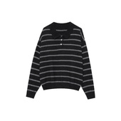 女D 2516 打底衫 木岸muan比利弗毛衣定制绵羊毛POLO领260克冬季