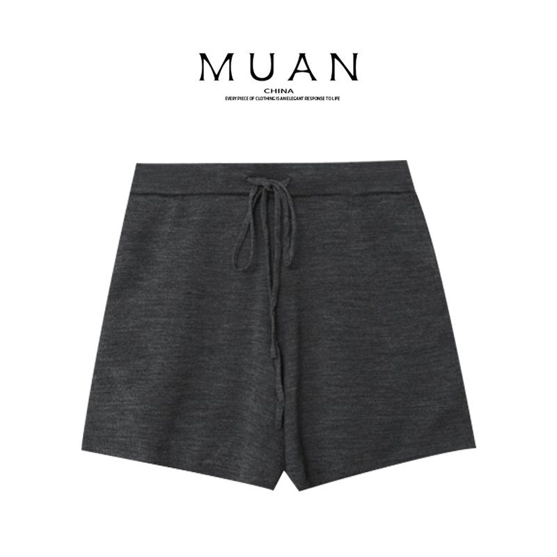 木岸muan剑桥小短裤高级百搭春秋定制172克针织短裤女DG3-127,女装/女士精品,短裤,淘宝优惠券,粉丝福利购,淘宝优惠卷