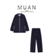 木岸muan迈阿密套装 F8639 定制480克休闲摇粒绒奥利绒套装 女D