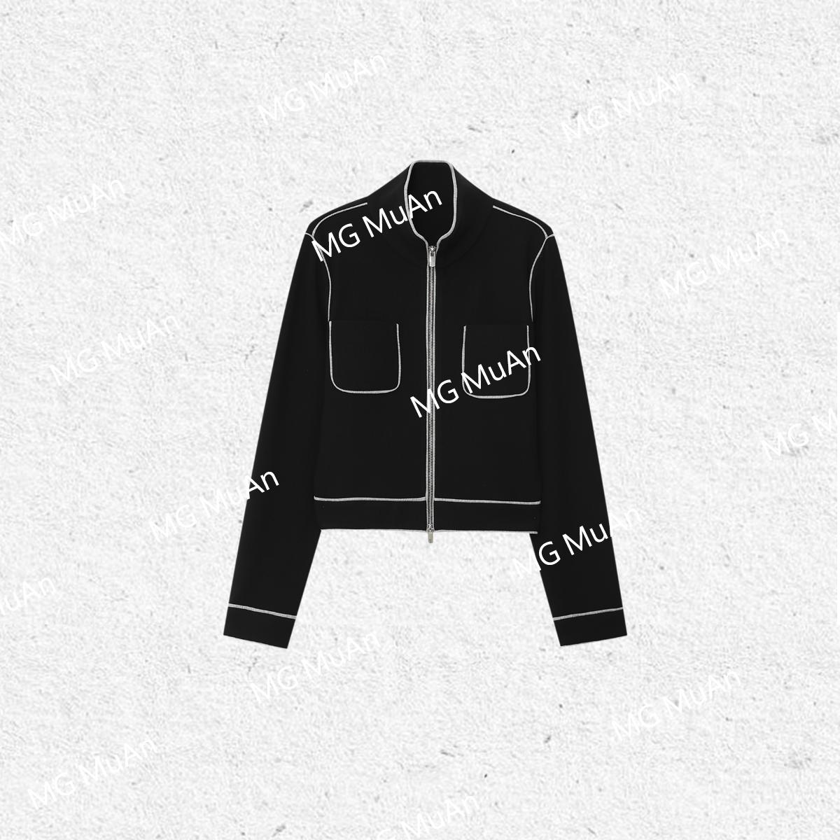 木岸muan纸片人小外套定制简约高级明线标外套百搭上衣女MG-F8132