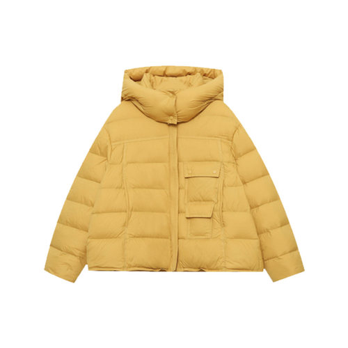 木岸muan小泡芙羽绒服90白鸭绒冬季保暖上衣防风外套女D-JD-7737