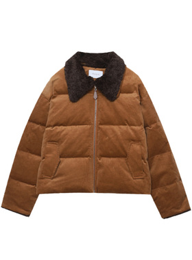 木岸muan焦糖可颂鹅绒服定制中古90白鹅冬季保暖外套女D-YJ-25080