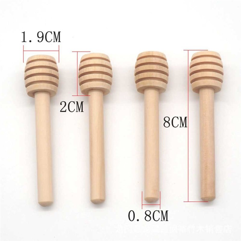 现货50 100pcs/Pa Of Mii 8/10cm Wood Hoey Dipper Stks Idiv