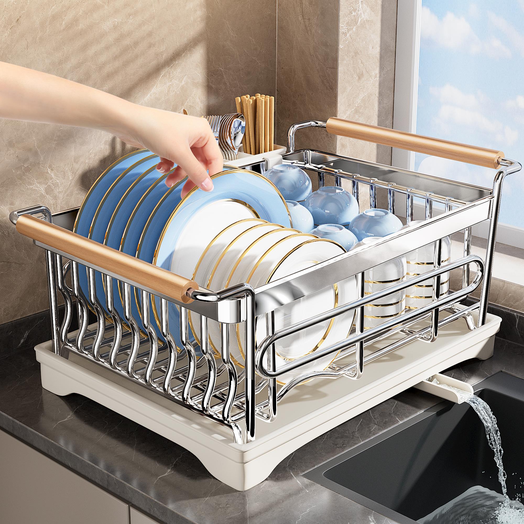 304不锈钢沥水碗盘架碗架碗碟收纳层架子厨房放碗筷篮沥水架置物