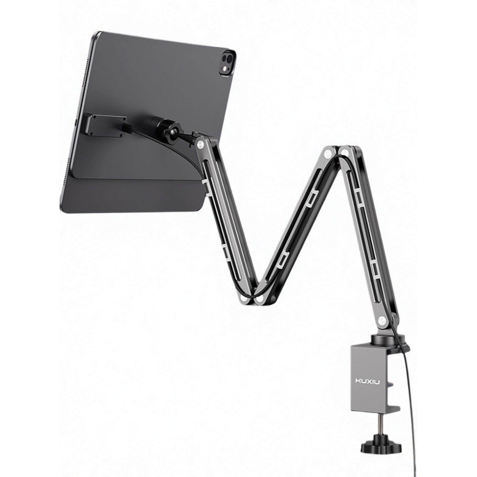 酷秀iPad平板磁接触无线充电支架悬臂式可调折叠面板可移动支架