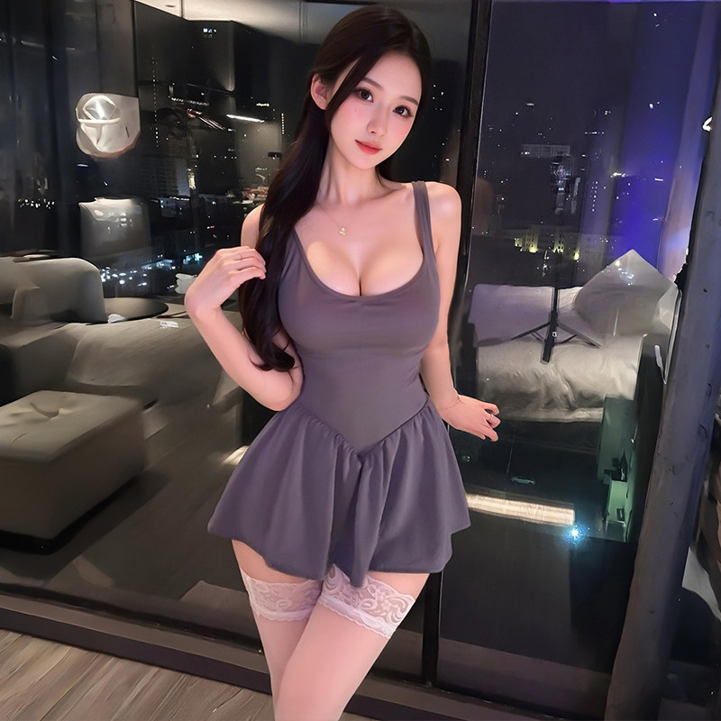 情感趣味约会制服性感情却内衣女暴击小胸禁欲系情侣2025睡衣套装