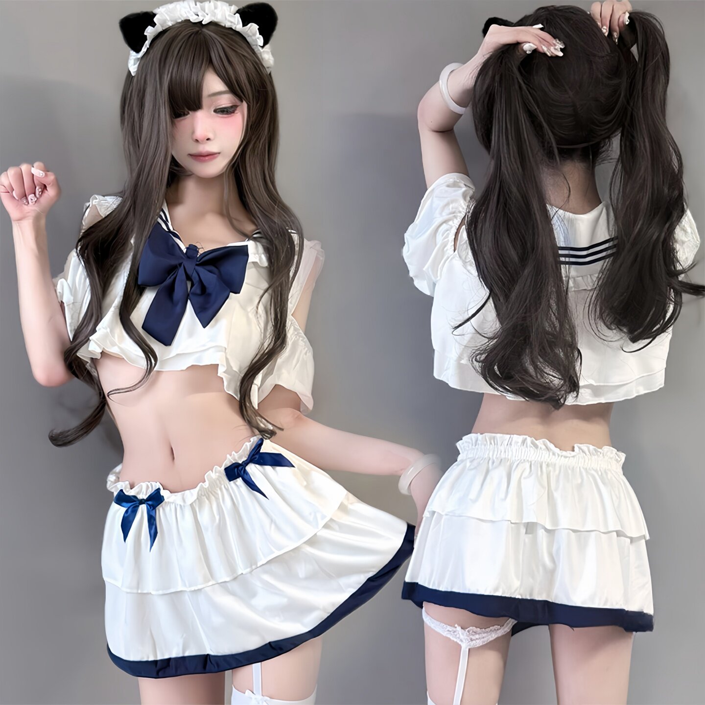 二次元女仆装cos可爱女佣女装大佬lolita连衣裙洛丽塔cosplay服装
