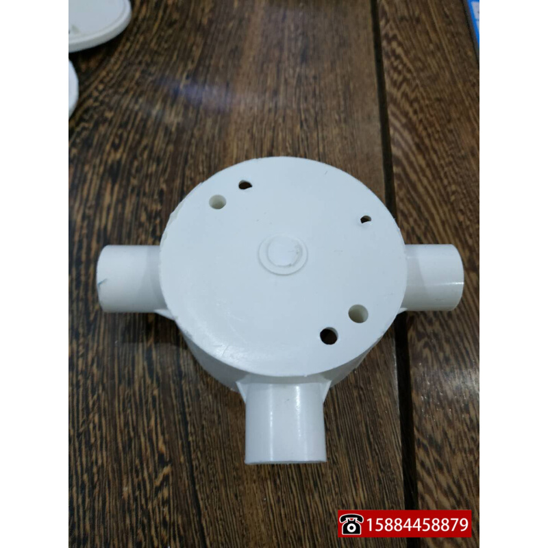 。包邮 100个国标无盖 pvc16 20 司令盒圆三通分接线盒线管四叉34