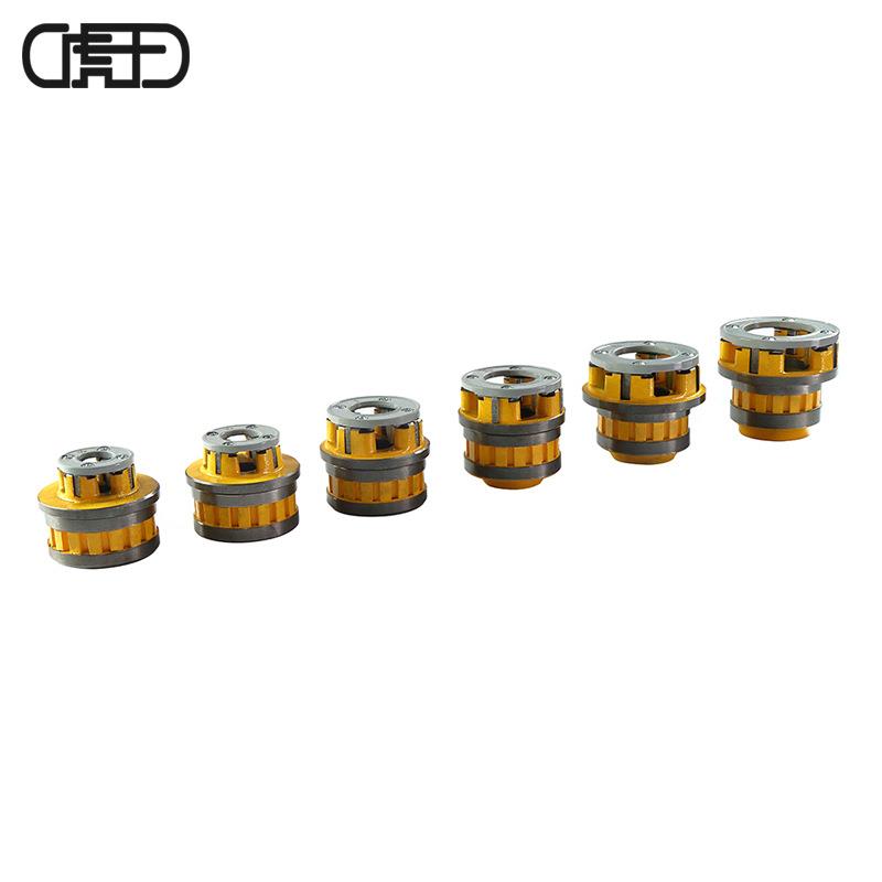 虎王12R手动套丝机板牙头1/2-2寸棘轮套丝机铰板体总成直销