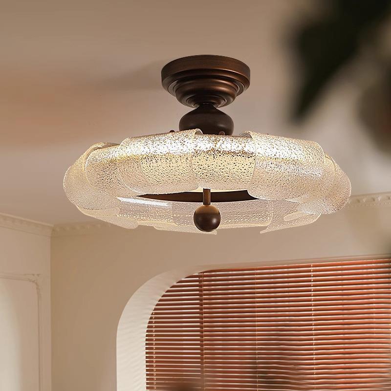 卧室吸顶灯中古风美式复古主卧室灯具简约大气法式设计师书房灯饰