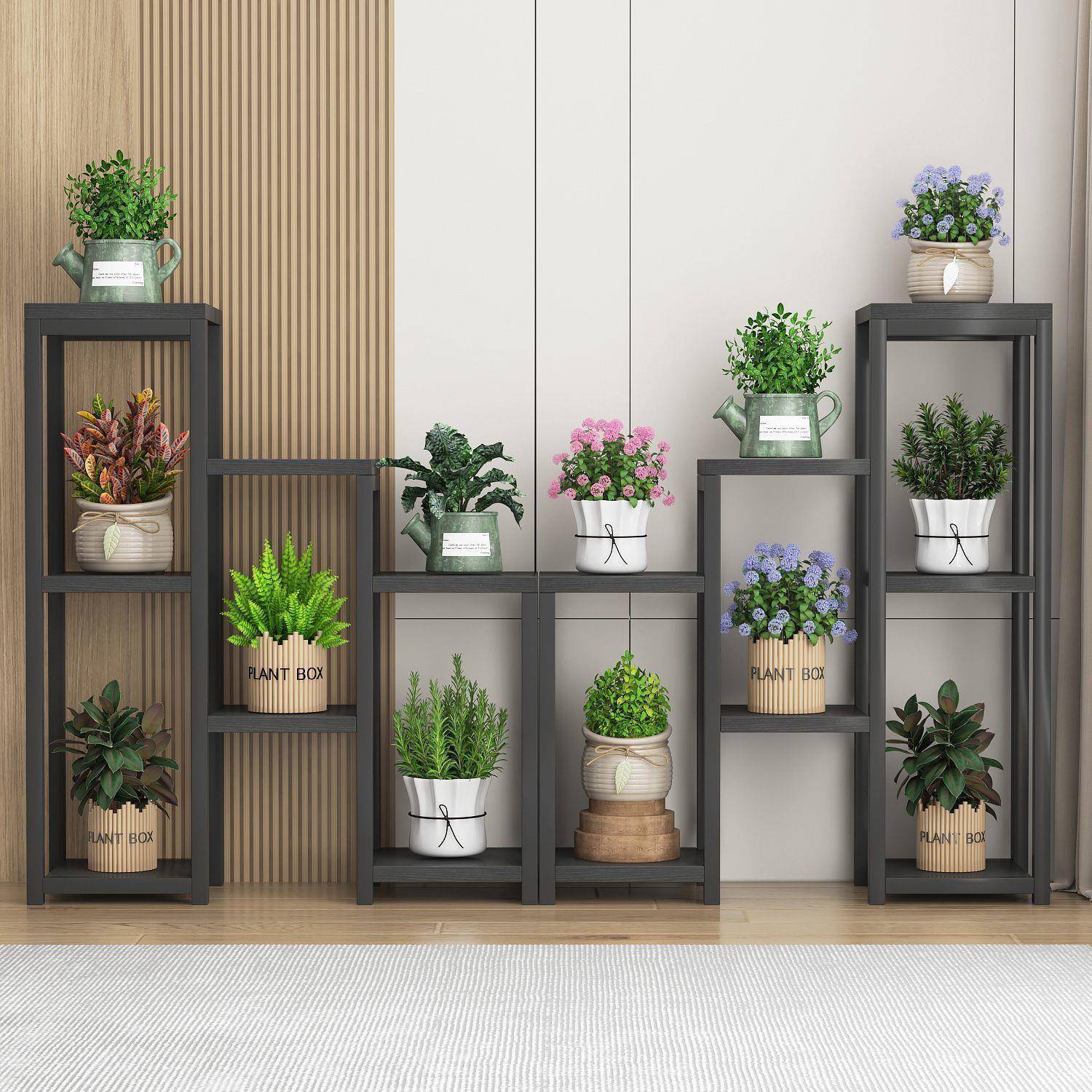 花架子家用创意多层承重室内铁艺阳台客厅卧室落地展示盆景置直销