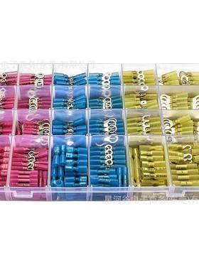 810PCS盒装热收缩连接器绝缘汽车船用端子环叉钩铲对接接头套件