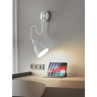 新款可多角度活动壁灯卧室简约书房墙壁阅读灯轻奢摇臂主卧床头灯