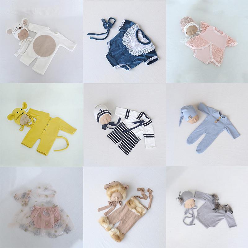 宝沃儿童摄影道具连体套装新生婴儿宝宝影楼拍照摄影服装套装