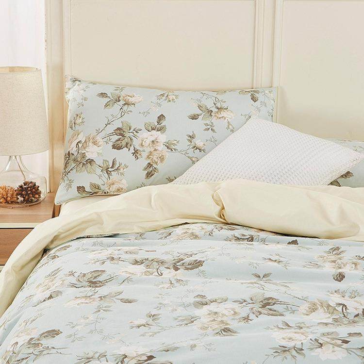 英伦风外贸埃及长绒棉爵士玫瑰床上四件套被罩