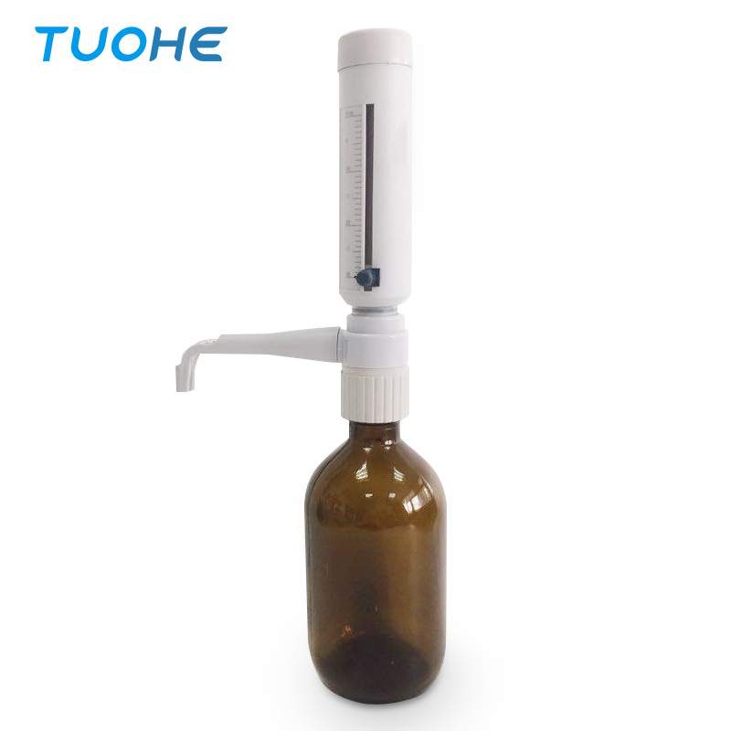 实验室定量加液瓶口分液器 可调式瓶口移液器 0.5-50ml瓶口分液器