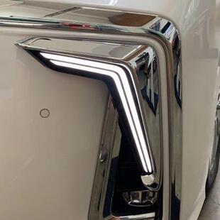 ALPHARD30系VELLFIRE2015日行灯牛角灯改装灯七字灯白光三色光
