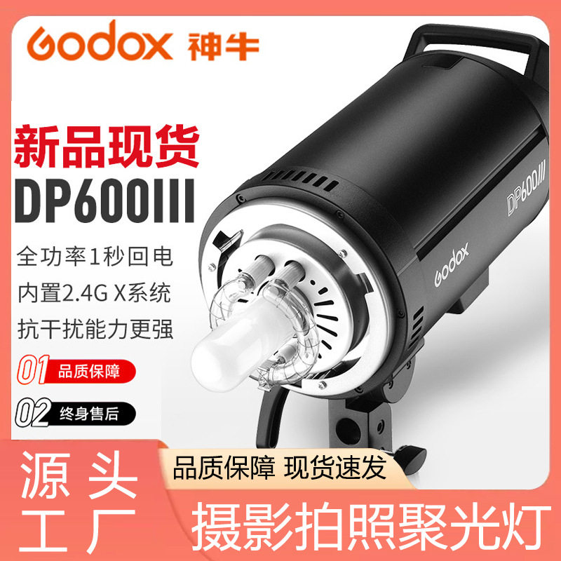 神牛影室灯DP600III三代摄影闪光灯600w拍照拍摄室内影棚摄闪光灯
