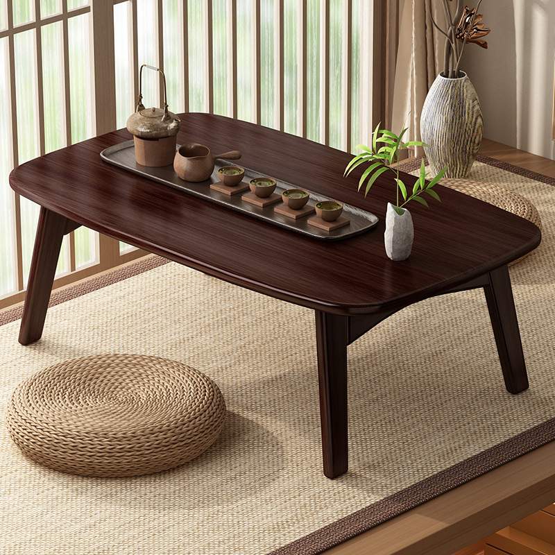 飘窗小桌子小茶几折叠炕桌家用实木阳台日式窗台榻榻米矮茶台桌子