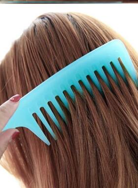 Large curly hair comb wide tooth comb big tooth comb 齿梳
