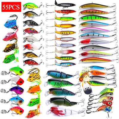 Fishing Lure Tackle Kit Set Crazy Wobblers Artificial Bionic