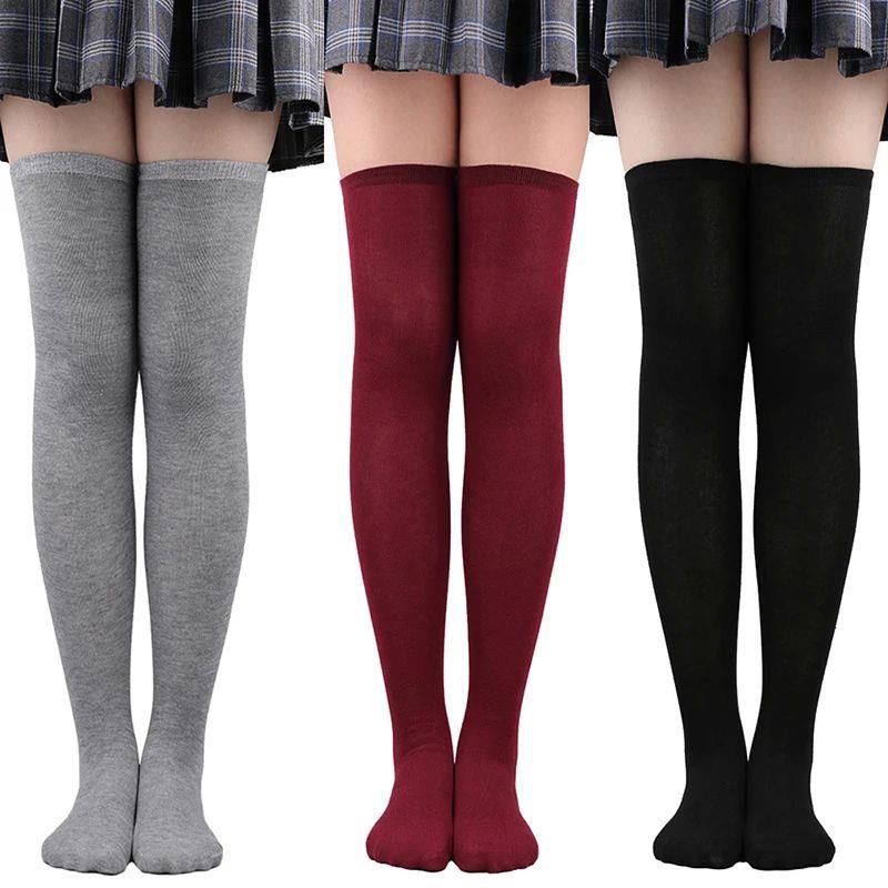 Girls Long Socks Knee High Toddler Women Boot Sock School