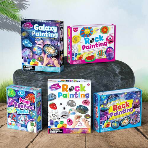 Premium Fun Creative Colour Rock Drawing & Painting Kit