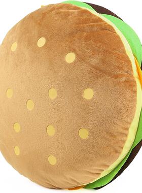 Hamburger Pillows Fluffy Burger Plush Soft Stuffed Toy汉堡