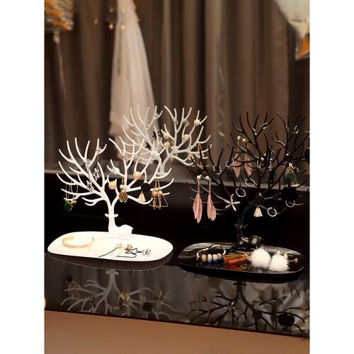 earring storage box desktop jewelry display rack hanging ear