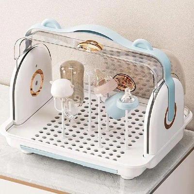 Baby Bottle Rack Dryer With Easy-Carry Handle Drain Board