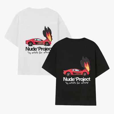 UNDE潮牌26SS春夏纯棉圆领短袖男女同款情侣宽松T恤上衣