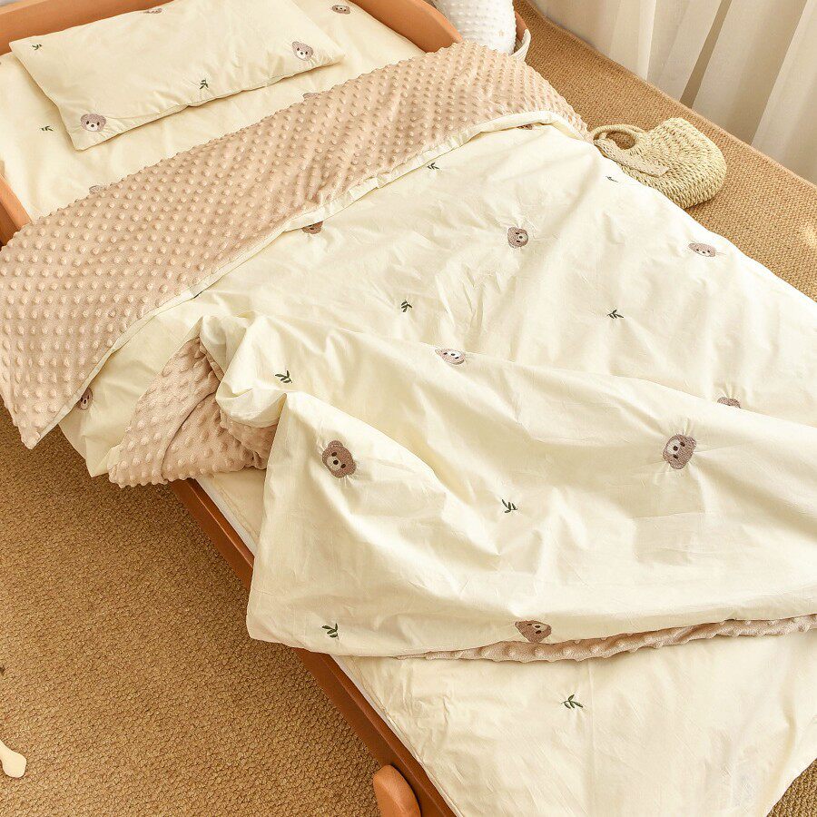 儿童幼儿园纯棉被子三件套宝宝入园床上用品婴儿午睡被褥六件套件