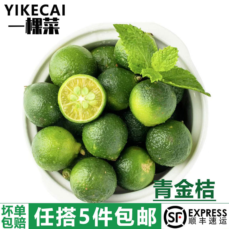 【YIKECAI】新鲜青金桔1-5斤海南小青桔小柠檬金橘金桔 新鲜水果