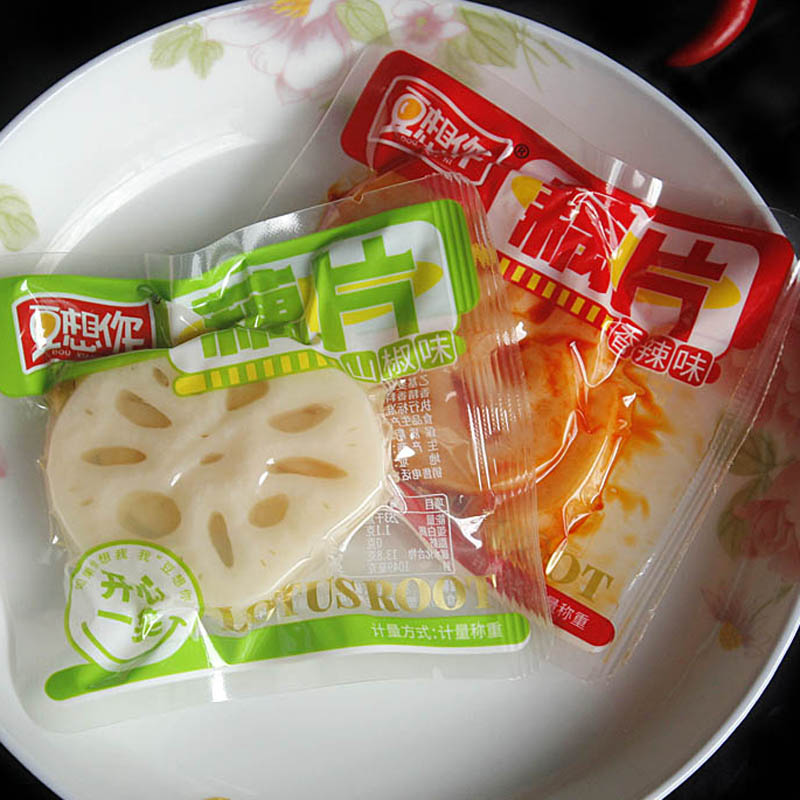 豆想你香辣藕片独立包装开袋即食