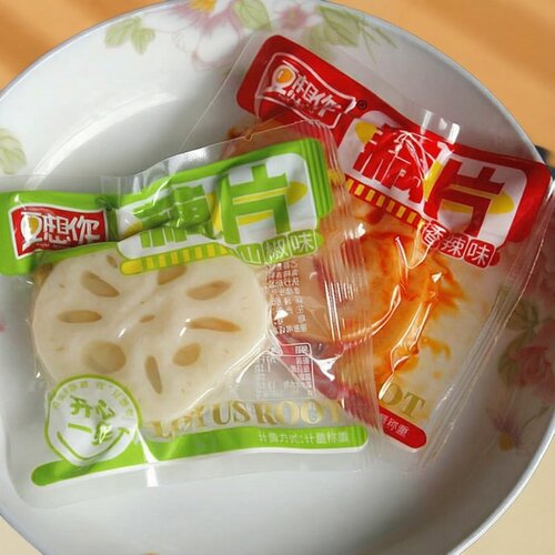 豆想你香辣藕片零食开袋即食卤藕