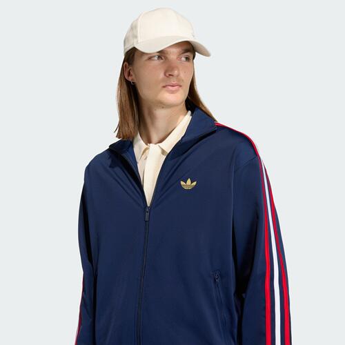 阿迪达斯三叶草男立领透气夹克