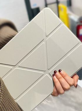 适用2025新款ipadair7保护套三折+y型9苹果第11代A16平板壳5保护套10防弯带笔槽ipadpro11轻薄2024Pro壳mini6