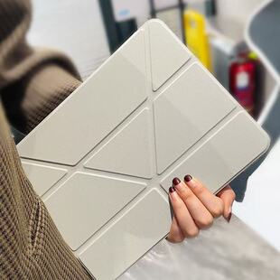 适用2025新款ipadair7保护套平板壳三折+y型9苹果第11代A16保护套10防弯5带笔槽ipadpro11轻薄2024Pro11mini6