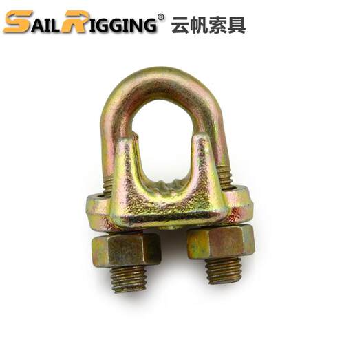 厂家直供U型绳夹头 A型钢丝绳卡头 玛钢卡头钢丝绳夹头绳扣