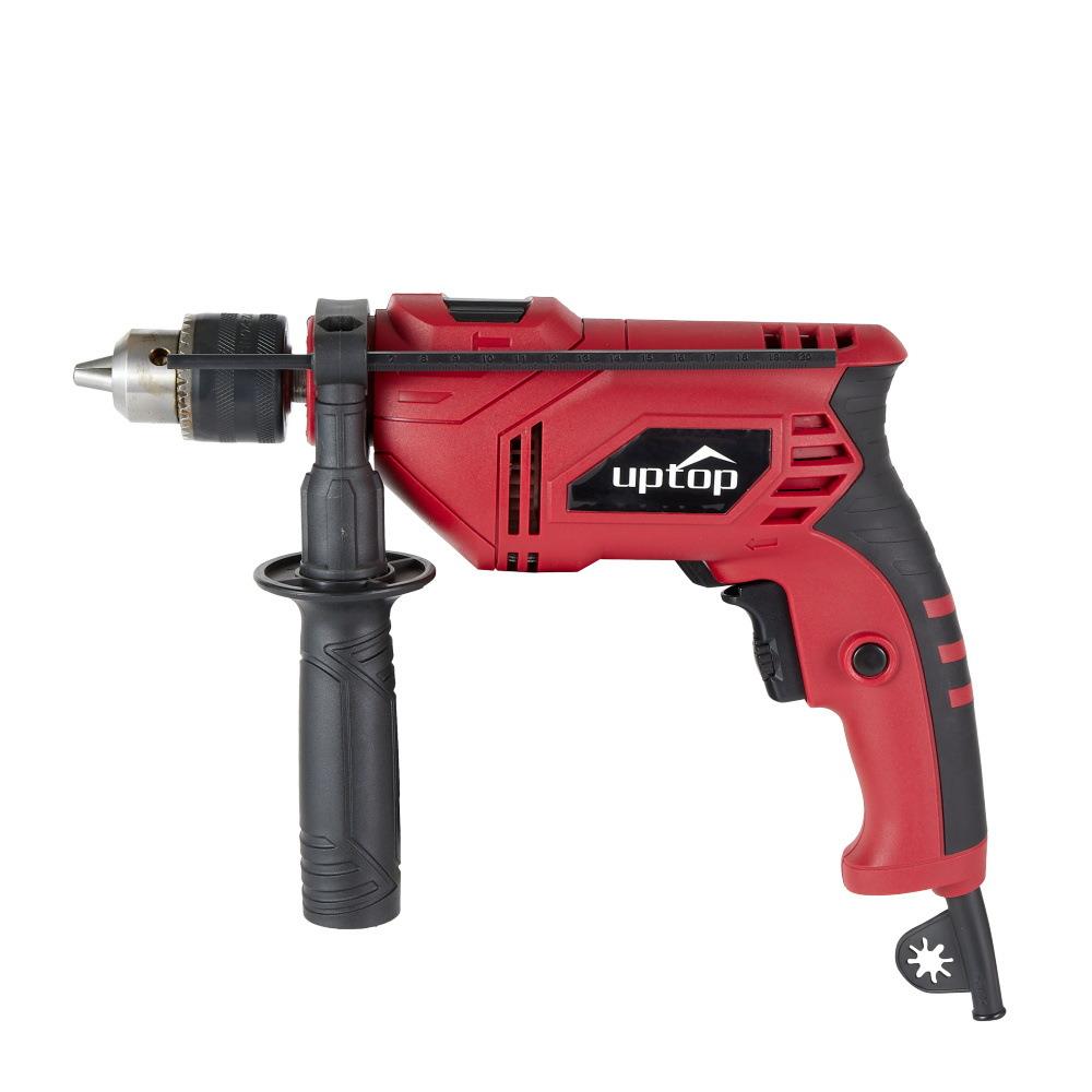 220v交流电源手电钻工业多功能冲击钻打孔家用手电钻带匙夹头