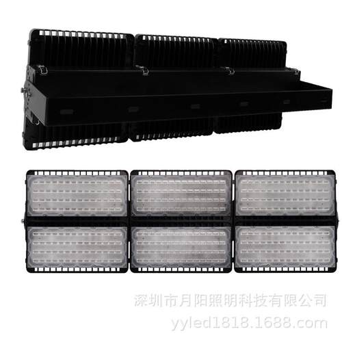 新款1200W/1000W投光灯外壳 六头双层灯外壳 工程照明灯外壳套件
