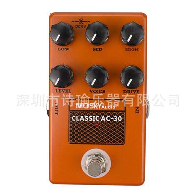 MOSKY CLASSIC AC-30音箱模拟驱动人声电平效果 音箱模拟吉他踏板