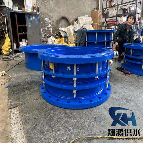 双法兰限位伸缩器传力补偿器接头304不锈钢可拆式钢制管道配件