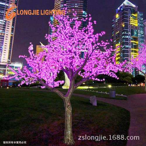3456灯 高3.5米 LED发光仿真樱桃花灯