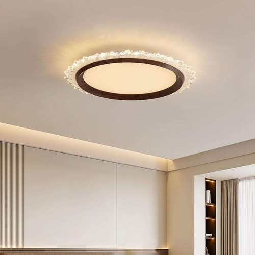 卧室吸顶灯led简约轻奢高级感中古风书房间阳台灯中山家装灯具