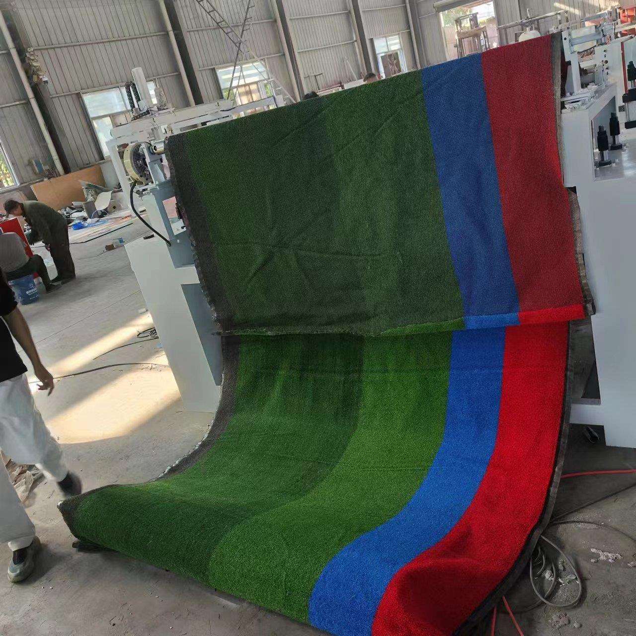 人造草坪复合机 橡塑棉草坪地毯平贴机 EVA热胶涂胶卷对卷贴合机