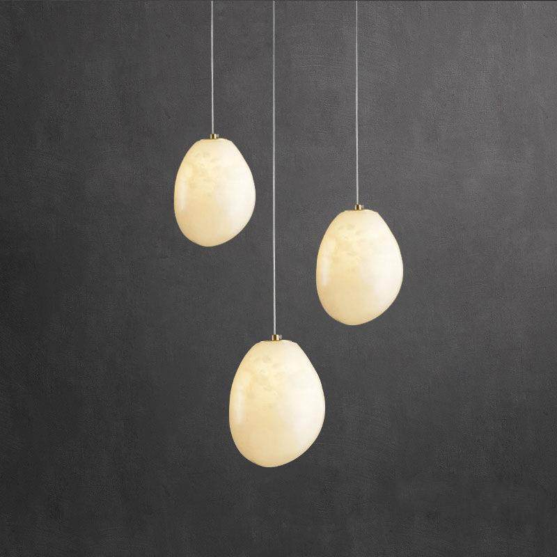 跨境设计师风格异形云石吊灯餐厅吧台卧室床头吊灯现代简约北欧灯